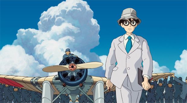 Jiro devant son avion